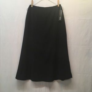 NortonMcNaughton black polyester skirt NWT